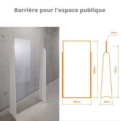Barrière pour l'espace public