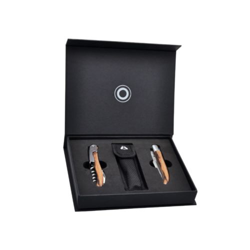 Coffret Laguiole 'Duo' (couteau et sommelier) Coffret Laguiole 'Duo' (couteau et sommelier)
