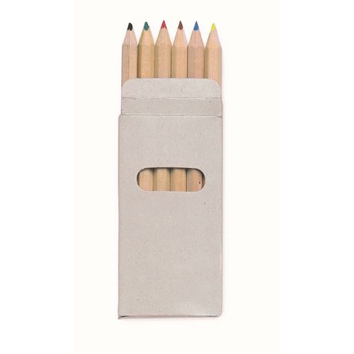 6 Crayons de couleur PERSONNALISABLE 6 Crayons de couleur PERSONNALISABLE