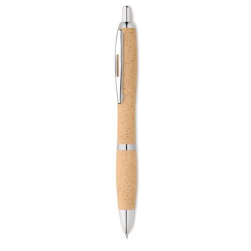 Stylo poussoir blé paille ABS PERSONNALISABLE Stylo poussoir blé paille ABS PERSONNALISABLE