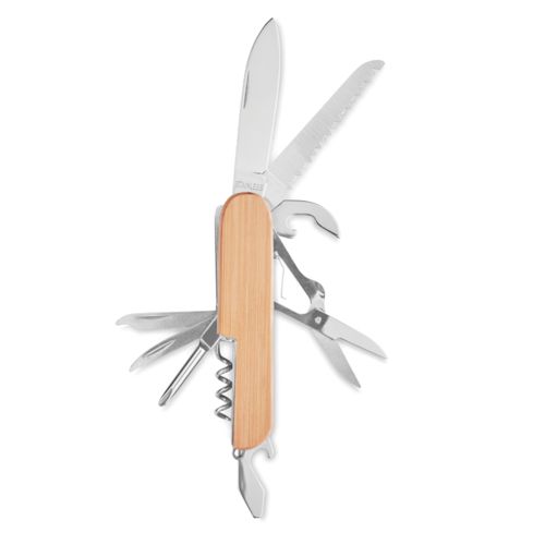 Couteau multi outils en bambou Couteau multi outils en bambou