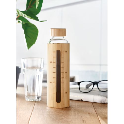 Bouteille verre et bambou 600ml SHAUMAR