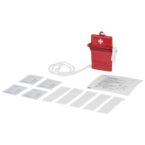 Trousse de premiers secours 10 pièces Haste publicitaire personnalisable Trousse de premiers secours 10 pièces Haste publicitaire personnalisable