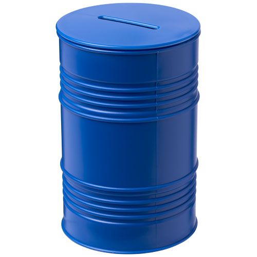 Tirelire en forme de baril de pétrole Banc Tirelire en forme de baril de pétrole Banc