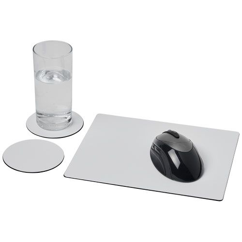 Combo 2 de alfombrilla para ratón y juego de posavasos "Brite-Mat®" Regalos Promocionales personalizados para Empresas Combo 2 de alfombrilla para ratón y juego de posavasos "Brite-Mat®" Regalos Promocionales personalizados para Empresas