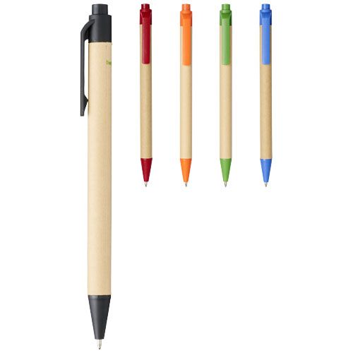 Stylo bille en carton recyclé et plastique de maïs Berk Stylo bille en carton recyclé et plastique de maïs Berk