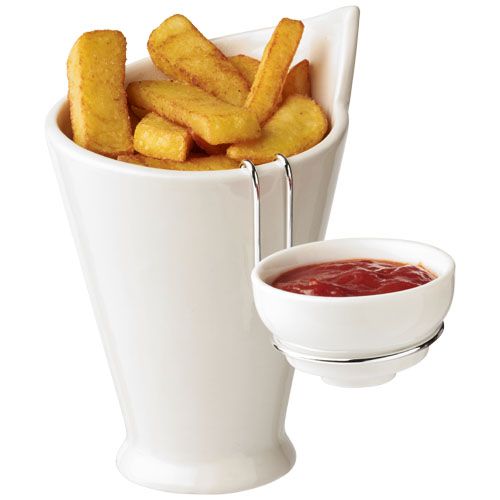 Suporte para batatas fritas e molho "Chase" brindes LISBOA Suporte para batatas fritas e molho "Chase" brindes LISBOA