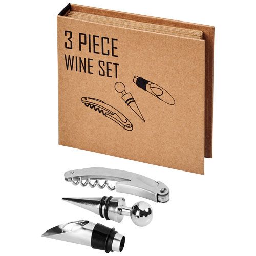 Conjunto de vinho de 3 peças "Reze " brindes LISBOA Conjunto de vinho de 3 peças "Reze " brindes LISBOA