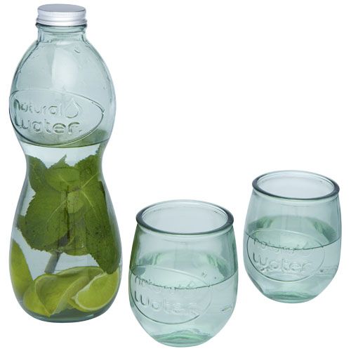 Ensemble Brisa de 3 pièces en verre recyclé Ensemble Brisa de 3 pièces en verre recyclé