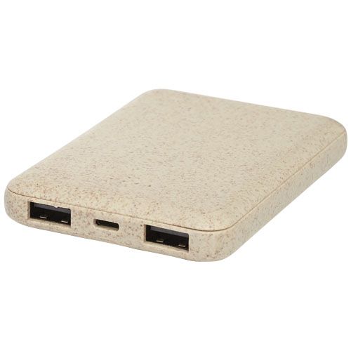 Powerbank de 5000 mAh em palha de trigo "Asama" brindes LISBOA Powerbank de 5000 mAh em palha de trigo "Asama" brindes LISBOA