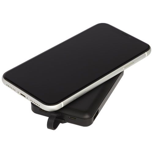 Powerbank sem fio de 5000 mAh com cabo 3 em 1 "Kano" brindes LISBOA Powerbank sem fio de 5000 mAh com cabo 3 em 1 "Kano" brindes LISBOA