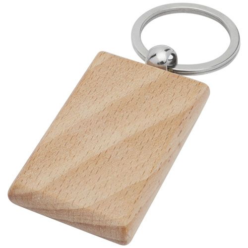 Porte-clés rectangulaire Gian en bois de hêtre par 2G Publicité Porte-clés rectangulaire Gian en bois de hêtre par 2G Publicité