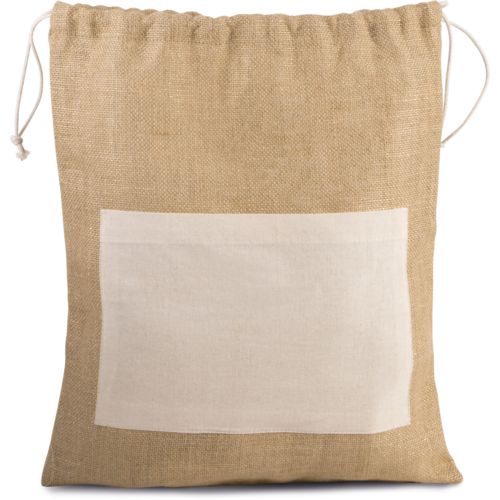 Sac en toile de jute avec cordelettes PERSONNALISABLE Sac en toile de jute avec cordelettes PERSONNALISABLE