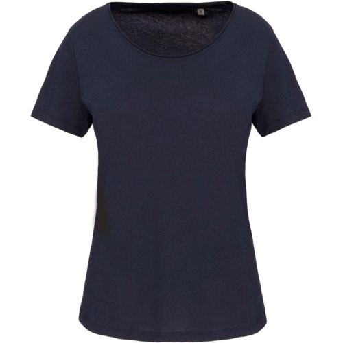 T-shirt Bio col à bords francs manches courtes femme par EG Diffusion T-shirt Bio col à bords francs manches courtes femme par EG Diffusion