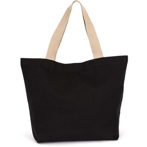Grand sac shopping recyclé à fond plat Grand sac shopping recyclé à fond plat