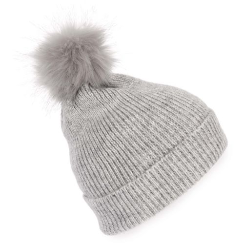 Gorro com pompom tricotado em malha reciclada brindes LISBOA Gorro com pompom tricotado em malha reciclada brindes LISBOA