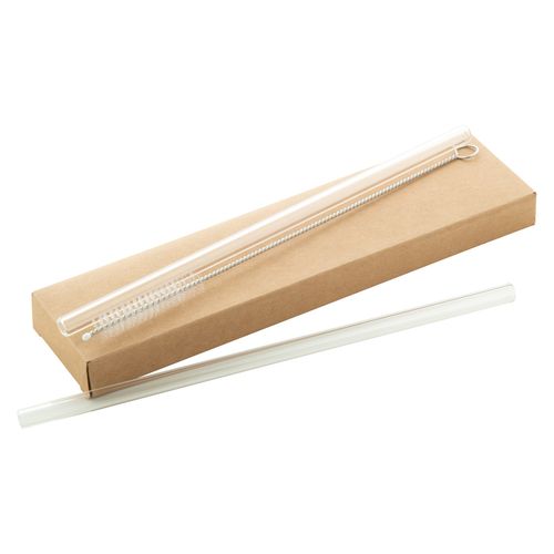 Set de pailles en verre GlasSip Objet Media Publicitaire Set de pailles en verre GlasSip Objet Media Publicitaire