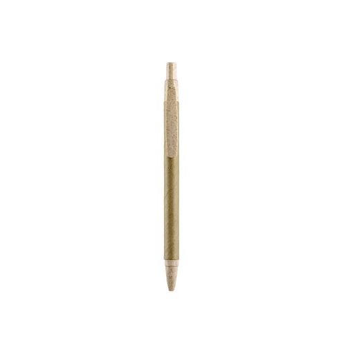 Stylo à bille avec corps en papier et détails en fibre de bambou colorée WIZ PUB Stylo à bille avec corps en papier et détails en fibre de bambou colorée WIZ PUB