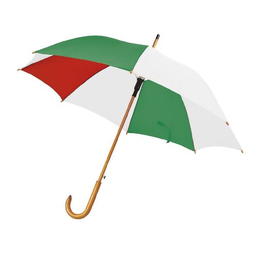 PARAPLUIE DRAPEAU ITALIEN MANCHE BOIS objet publicitaire original PARAPLUIE DRAPEAU ITALIEN MANCHE BOIS objet publicitaire original