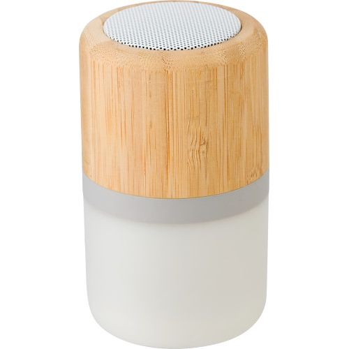 Enceinte lumineuse en ABS et bambou Enceinte lumineuse en ABS et bambou