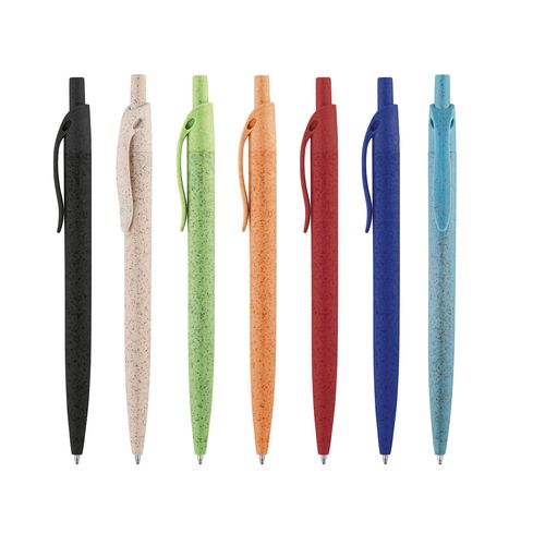 CAMILA. Stylo bille en fibre de paille de blé et ABS par EG Diffusion CAMILA. Stylo bille en fibre de paille de blé et ABS par EG Diffusion