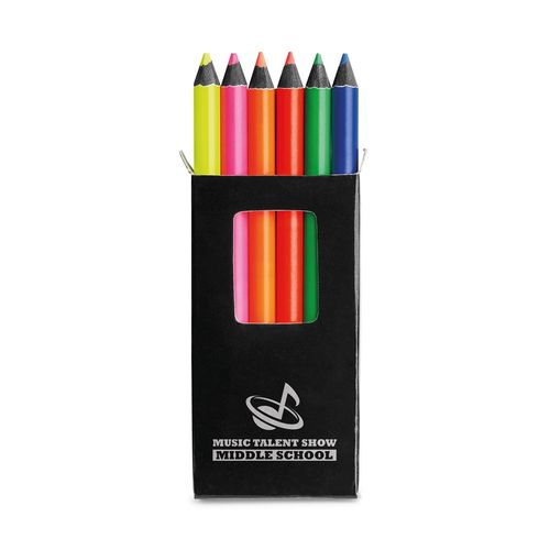 MEMLING. Boîte avec 6 crayons de couleur MEMLING. Boîte avec 6 crayons de couleur