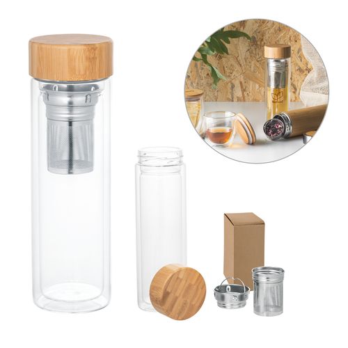 MAKAROVA. Bouteille avec infuseurs de 490 ml personnalisé montpellier Paris Ile de France MAKAROVA. Bouteille avec infuseurs de 490 ml personnalisé montpellier Paris Ile de France