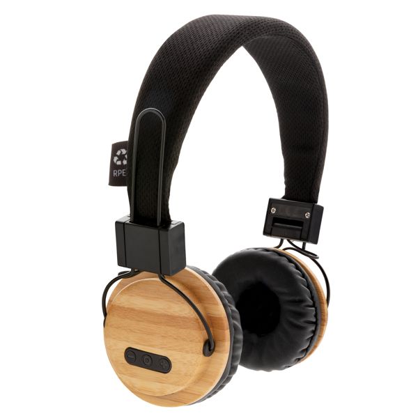 Casque audio sans fil en bambou WIZ PUB Casque audio sans fil en bambou WIZ PUB