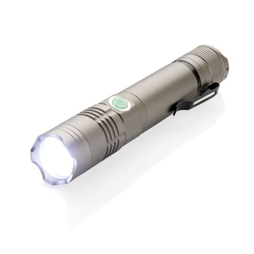 Lampe torche 3W rechargeable personnalisé montpellier Paris Ile de France Lampe torche 3W rechargeable personnalisé montpellier Paris Ile de France