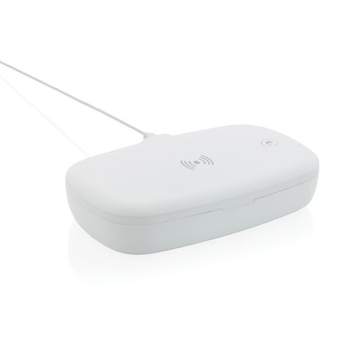 Caja esterilizadora UV-C con cargador inalámbrico de 5W Regalos Promocionales personalizados para Empresas Caja esterilizadora UV-C con cargador inalámbrico de 5W Regalos Promocionales personalizados para Empresas