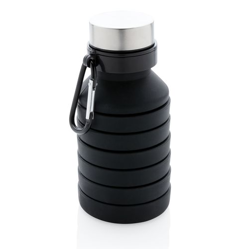 Bouteille en silicone pliable étanche avec couvercle - ISOCOM - OBJETS ET TEXTILES PERSONNALISES - NANTES Bouteille en silicone pliable étanche avec couvercle - ISOCOM - OBJETS ET TEXTILES PERSONNALISES - NANTES