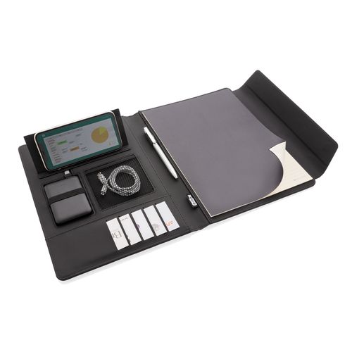 Portafolio de carga inalámbrica Fiko A4 con powerbank Regalos Promocionales personalizados para Empresas Portafolio de carga inalámbrica Fiko A4 con powerbank Regalos Promocionales personalizados para Empresas