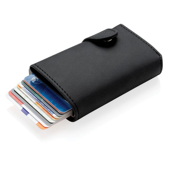 Alumiininen RFID-korttitasku ja PU-lompakko Alumiininen RFID-korttitasku ja PU-lompakko