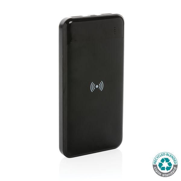 Powerbank avec induction en plastique recyclé RCS Powerbank avec induction en plastique recyclé RCS