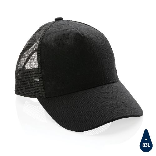 Casquette de routier 5 panneaux coton recyclé Impact AWARE™ Casquette de routier 5 panneaux coton recyclé Impact AWARE™
