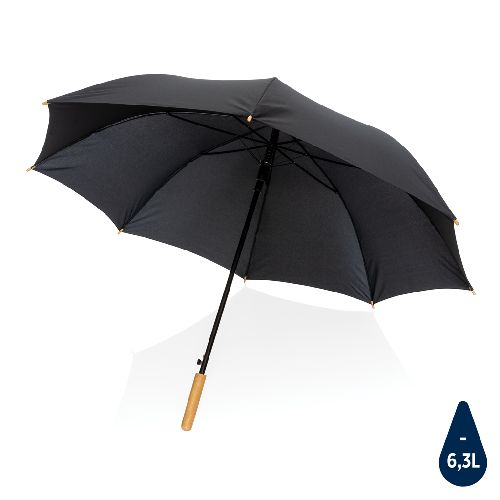 Parapluie 27" en rPET et bambou ouverture auto Impact AWARE™ Parapluie 27" en rPET et bambou ouverture auto Impact AWARE™